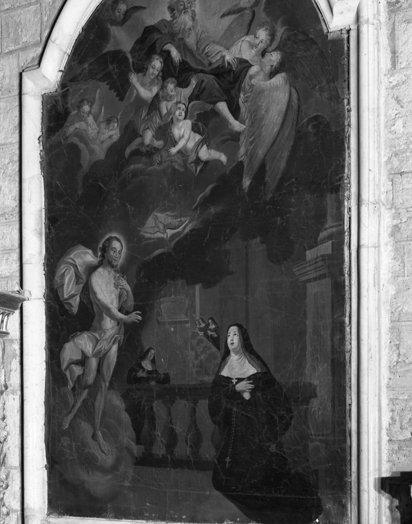 tableau : Apparition du Sacré-Coeur à Saint Marguerite-Marie Alacoque