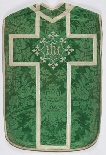 Ornement liturgique catholique vert