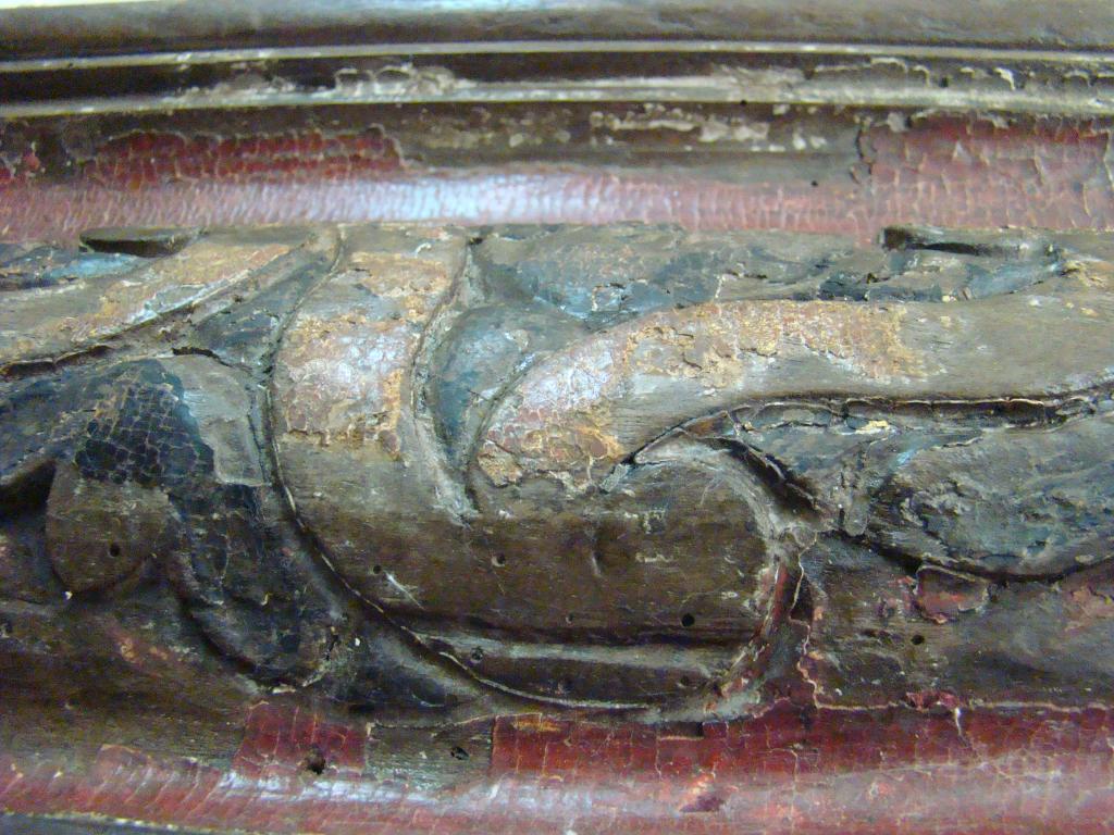 cheminée, avec tableau d'Elie sur son chariot de feu