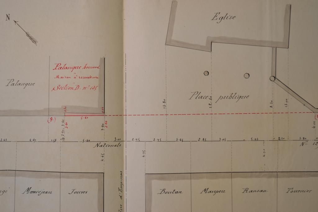 ancienne boucherie et logement, actuellement bureau de poste et local associatif