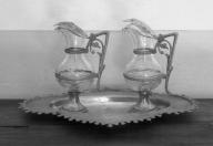 plateau, 2 burettes