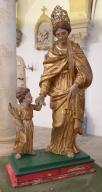 groupe sculpté : saint Cyr et sainte Julitte