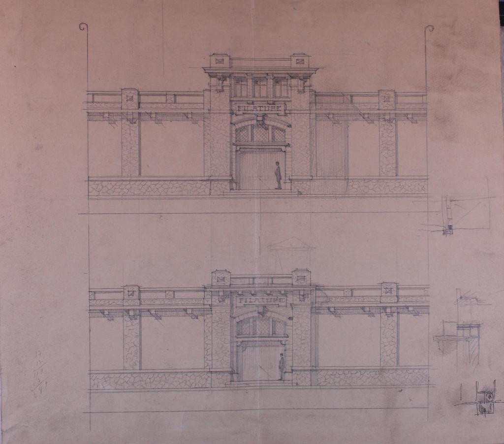 ancienne filature de laine peignée Société la Tarnaise puis Société mazamétaine de textile puis Société industrielle de maroquinerie (SIM)