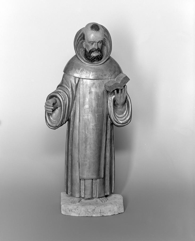 statues (2) (demi-nature, en pendant) : Saint Antoine (?), Saint Saturnin (?)