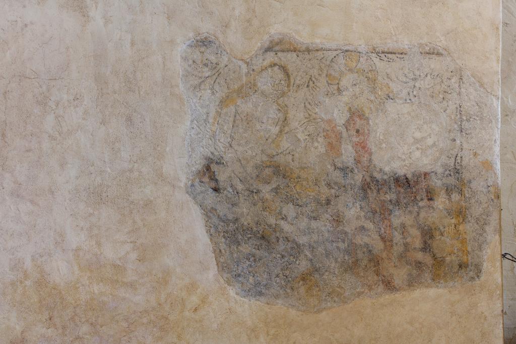 peinture monumentale du XVe siècle de l'abside