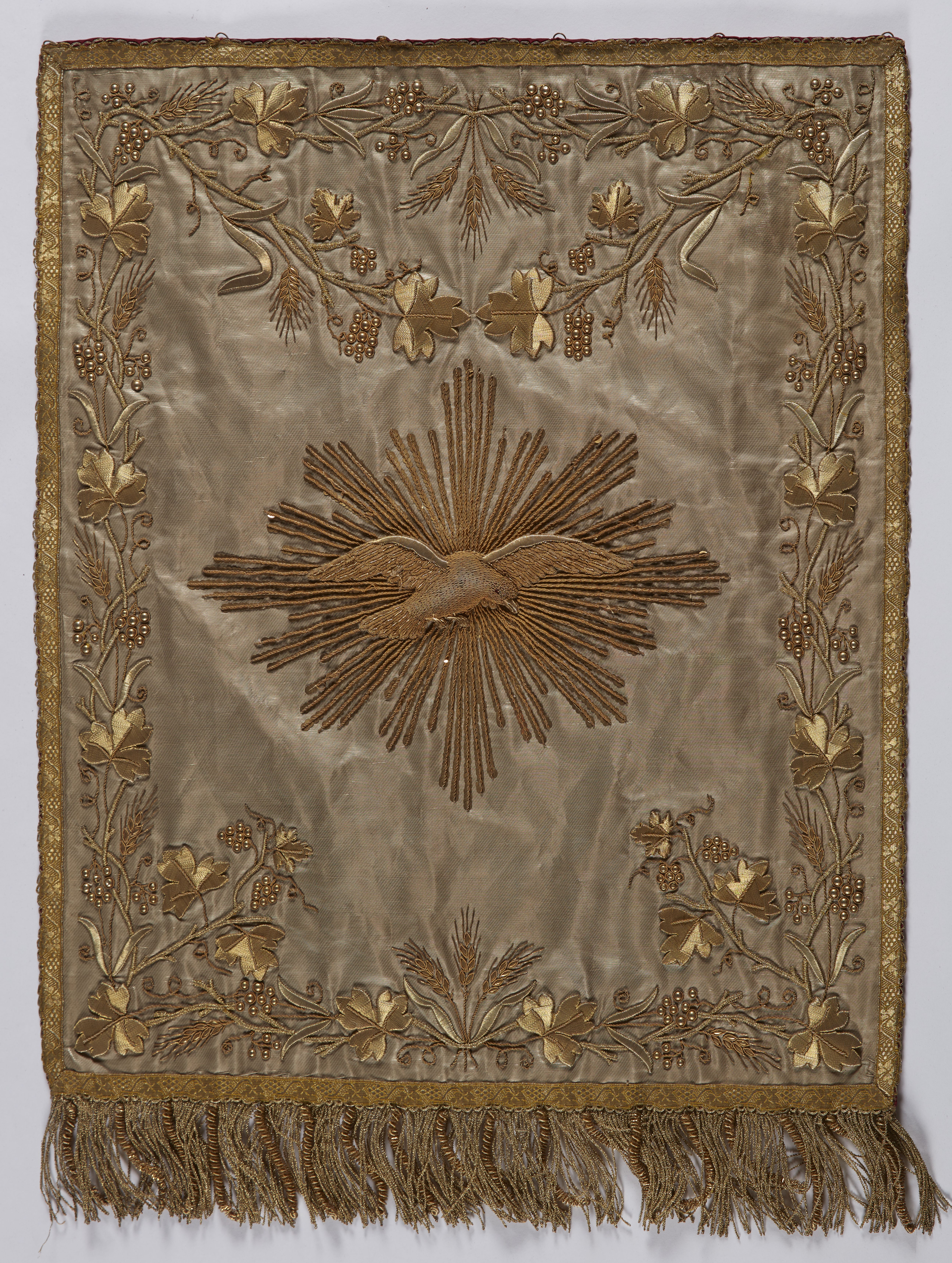 voile d'exposition du saint Sacrement argent