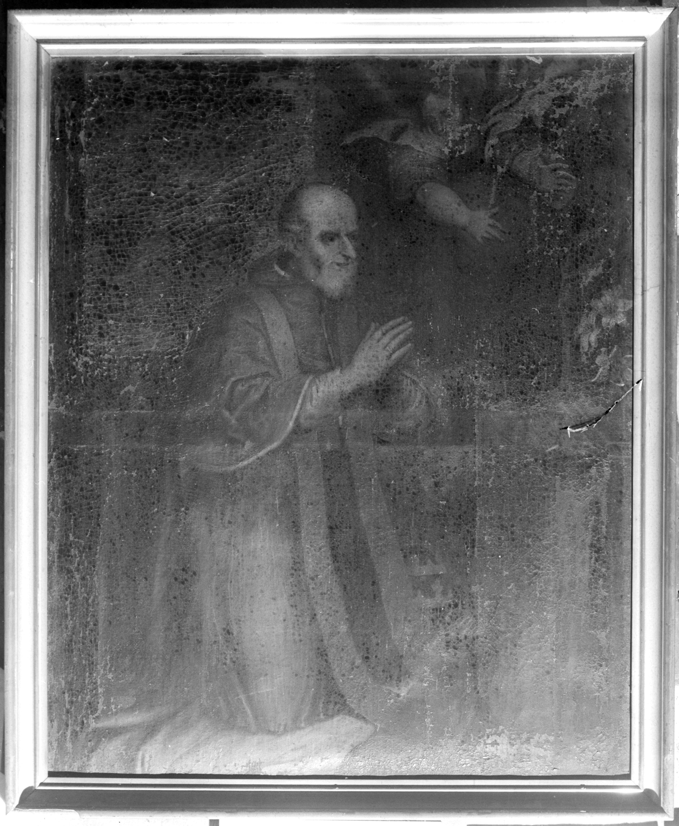 tableau d'un pape en prière