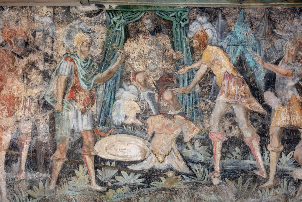 Les peintures murales du studiolo