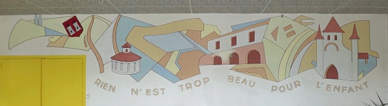peinture monumentale : Rien n'est trop beau pour l'enfant