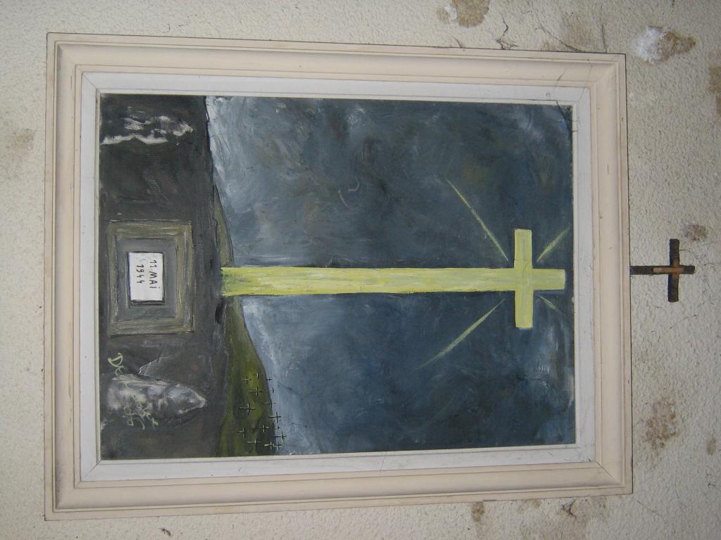 chemin de croix : ensemble de 14 tableaux