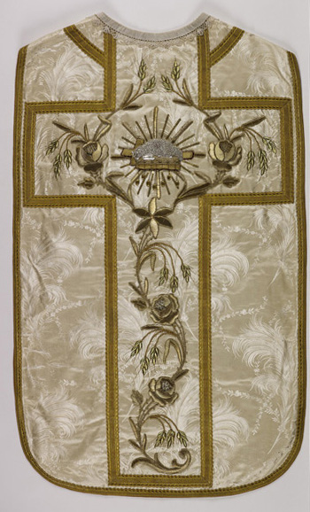 Ornement liturgique catholique blanc (n° 19)