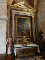 retable secondaire, avec tableau de La Décollation de saint Jean-Baptiste