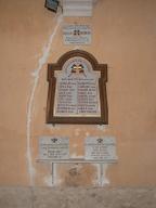 tableau commémoratif de la guerre de 1914-1918 et plaques commémoratives (3) de la guerre de 1939-1945
