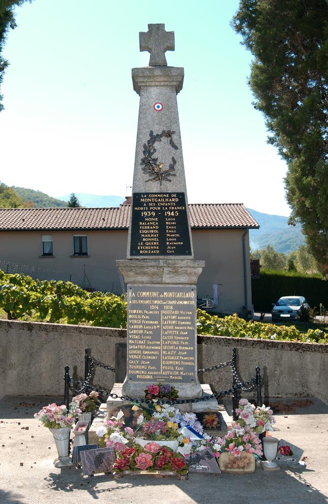 monument aux morts de la guerre de 1914-1918 et de la guerre de 1939-1945