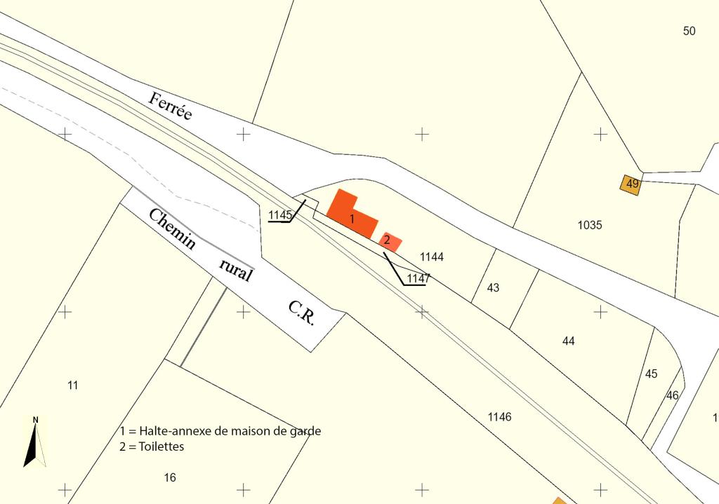 gare dite halte de Montbrun et maison de garde n°435