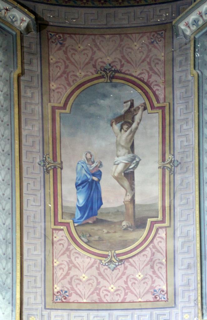 ensemble des peintures murales de la chapelle de l'Hôpital Narbonne-Pelet