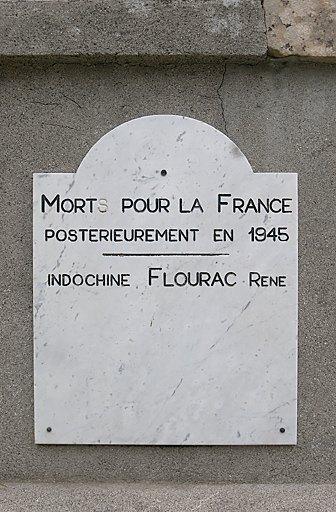 monument aux morts (croix monumentale) de la guerre de 1914-1918, de la guerre de 1939-1945 et de la guerre d'Indochine (1945-1954)