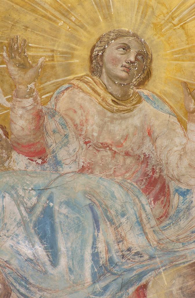peinture monumentale du choeur : Glorification de la Vierge