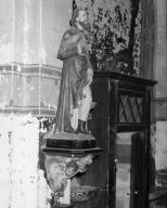 2 statues : saint Antoine de Padoue, saint Roch