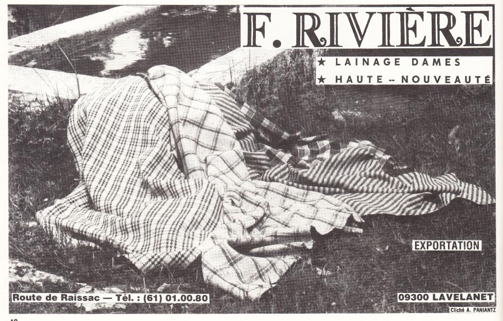 filature, tissage et teinturerie Rivière