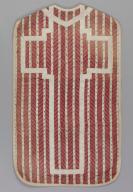 chasuble rouge et bourse de corporal