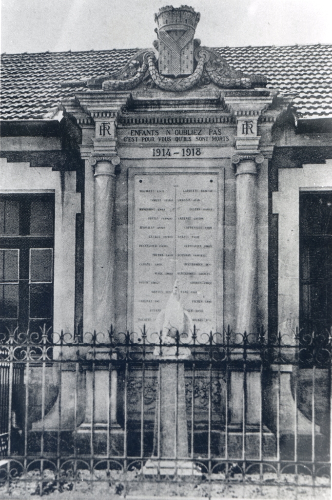 monument aux morts, de la guerre de 1914-1918