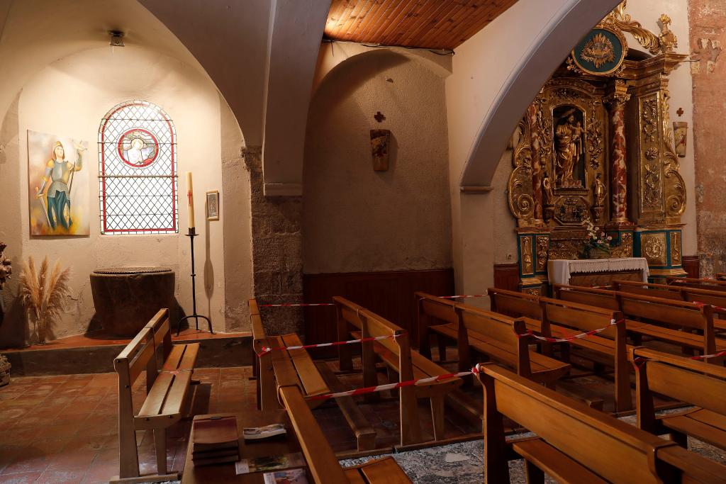 Vitrail : baptême du Christ