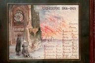 tableau commémoratif (peinture) des morts de la guerre de 1914-1918