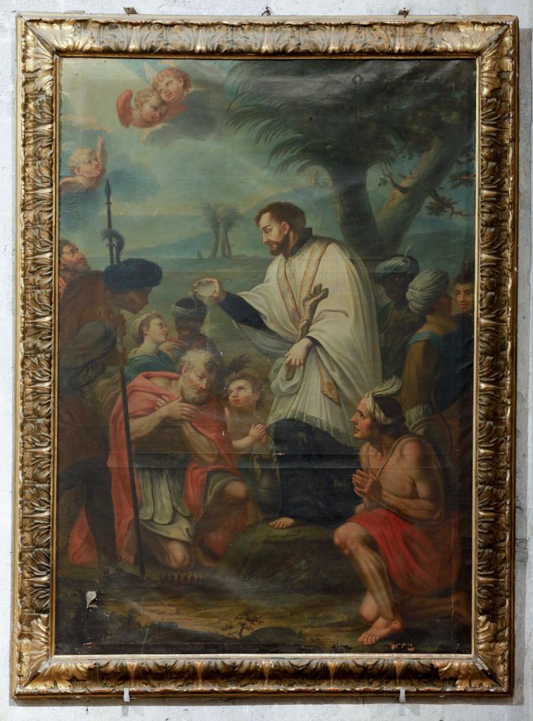 tableau : saint François Xavier baptisant