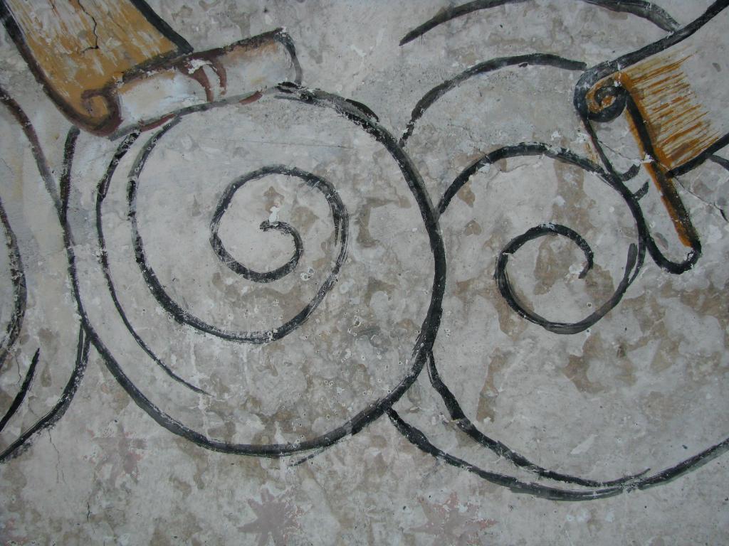 peinture monumentale de la voûte de la nef