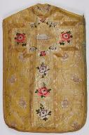 Chasuble or avec étole, manipule et voile de calice