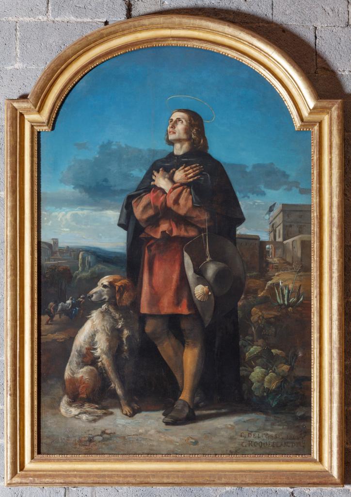 tableau et son cadre : Saint Roch