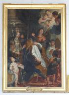 tableau et son cadre : Saint Augustin en extase