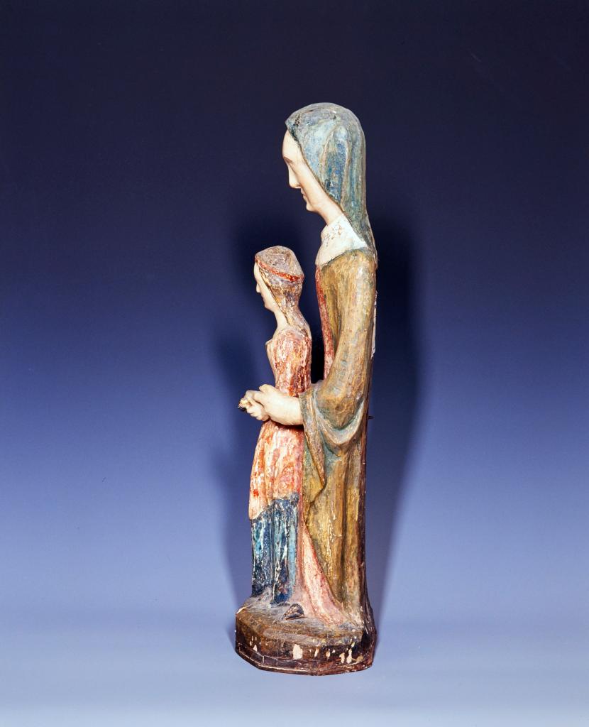 groupe sculpté (statuette) : Sainte Anne et la Vierge