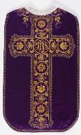 ornement liturgique catholique violet
