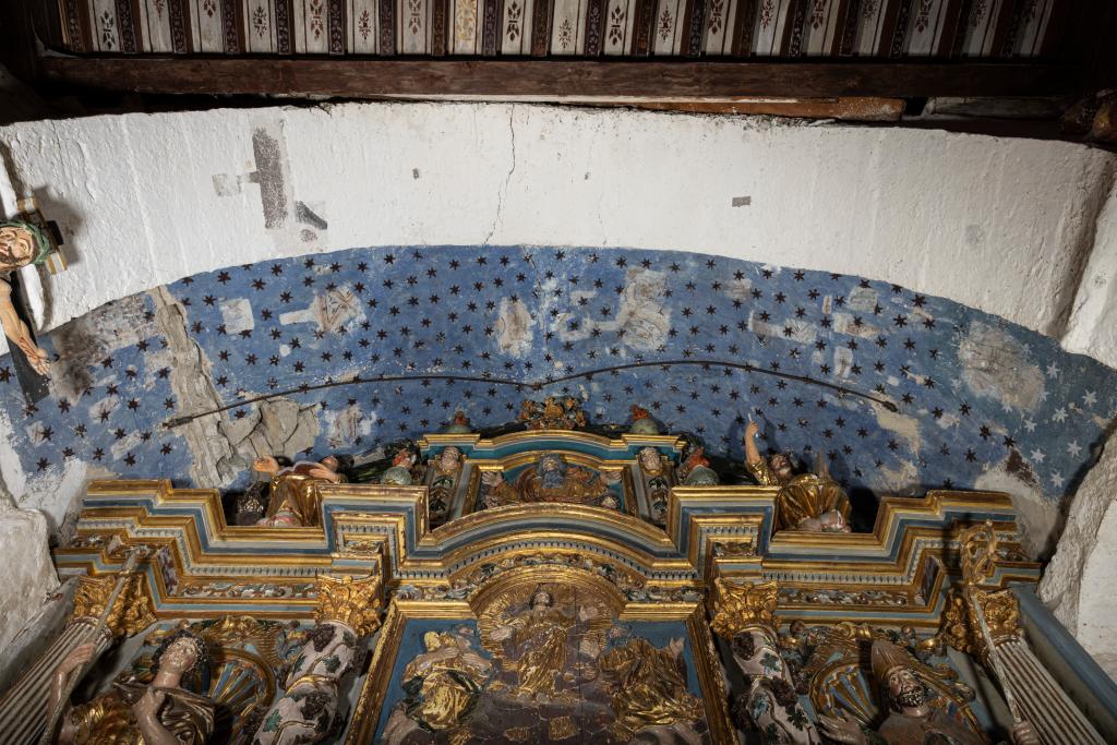 Les peintures monumentales du XVe siècle du chœur : La Passion du Christ