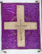 drap d'honneur violet