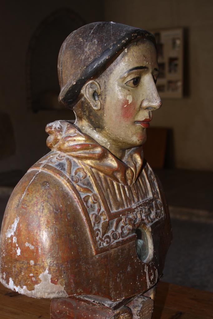 bustes-reliquaires de saint Laurent et sainte Agnès