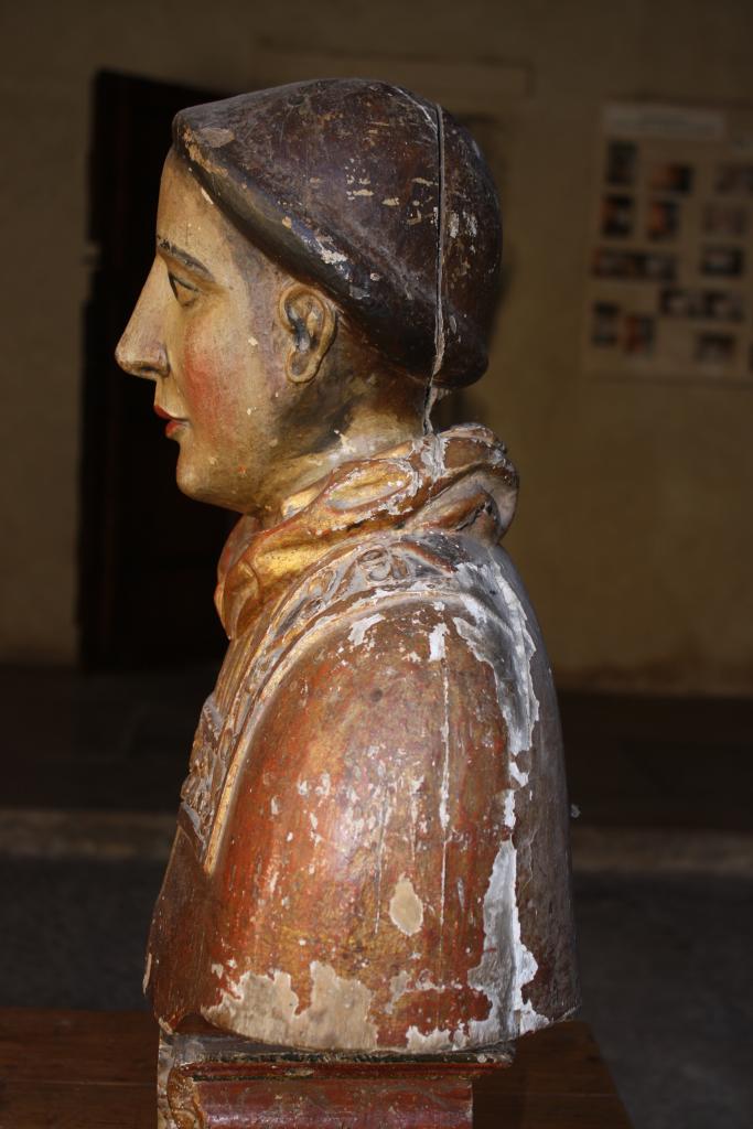 bustes-reliquaires de saint Laurent et sainte Agnès