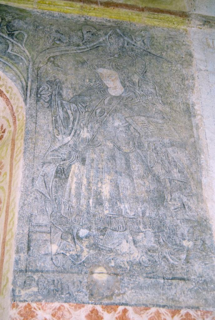 peinture monumentale : Les peintures du choeur et les Vertus