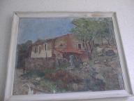 tableau et son cadre : Ferme catalane