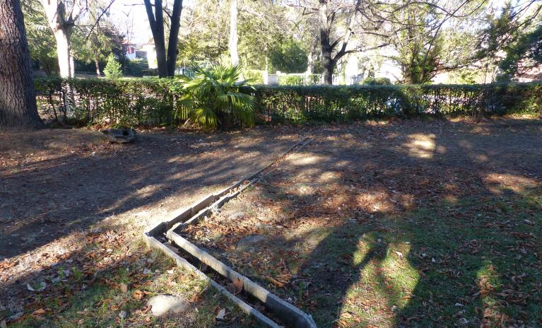 parc de l'établissement thermal actuellement jardin Charles Trénet