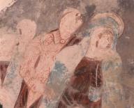 ensemble de 2 peintures monumentales : Jésus cloué sur la croix, le Coup de Lance