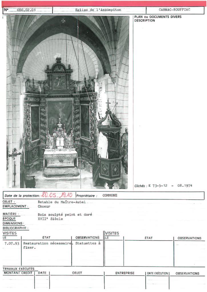retable du maître-autel