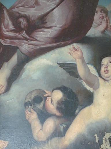 tableau et son cadre : Sainte Madeleine ravie en extase
