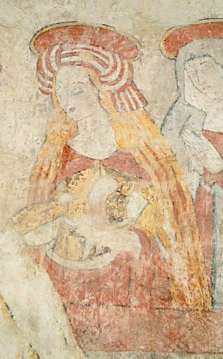 ensemble de deux peintures monumentales ; La Passion et la Résurrection