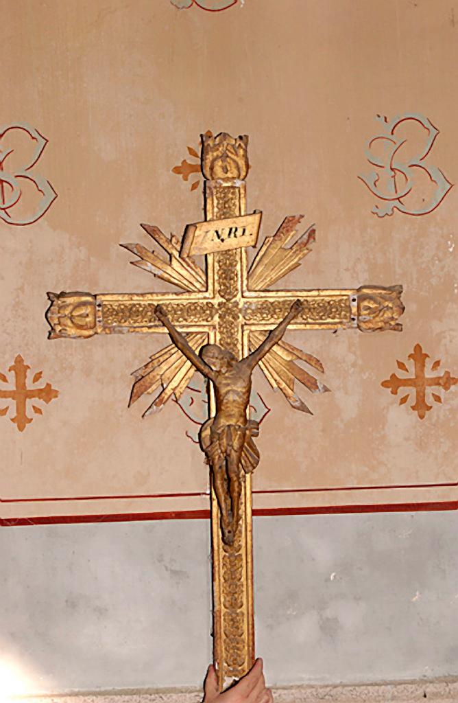 croix de procession : Christ en croix