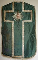 chasuble verte avec étole et manipule (n° 41)