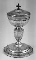 ciboire des malades, ampoule à huile des malades (boîte à huile des malades)