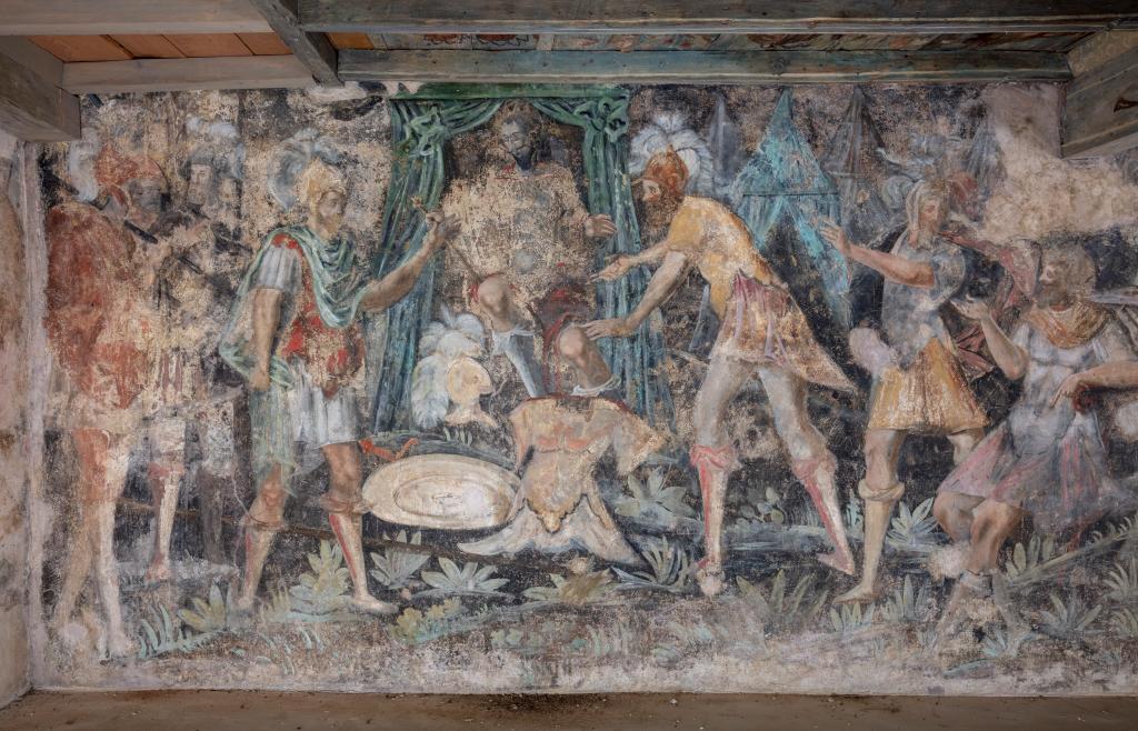 Les peintures murales du studiolo